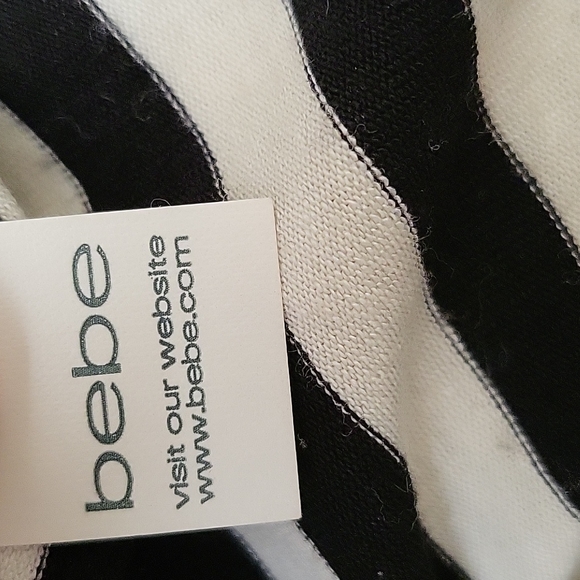 Bebe maxi chevron stripes dress, size Medium beige and black. - Picture 6 of 7